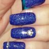 Changing Thermo Sparkly Blue Shades Long Square with Studs - Image 4