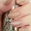 Beige with Sparkle and Crystal Jewels Press on Nails - Image 5
