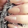 Beige with Sparkle and Crystal Jewels Press on Nails - Image 3