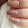 Beige with Sparkle and Crystal Jewels Press on Nails - Image 4