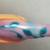 Pink Purple Teal Ballerina with 4 Ombre Accent Nail Design Acrylic Nail Tip - Image 9