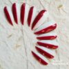 Cardi B Nails - Ruby Red Half White - Image 5
