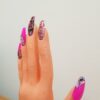 Hot Pink Long Press On Nail Tips