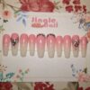 Luxury Baby Boomer Nude Pink Ombre With Crystal Bling For Pretty Hands - Image 4