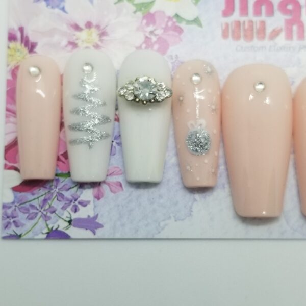 Blush Wonderland Festive Press On Nails - Image 3