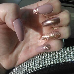 Gel Sparkle Nail Design