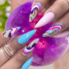 Swirling Colors of Summer Fun Press-ons - Image 2