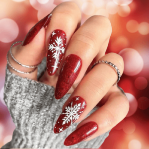 Christmas Acrylic Press on Nails