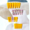 Yellow White Daisy and Studs Design - Image 4