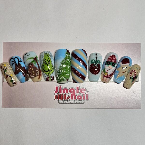 Caribbean Christmas Press-on Nails