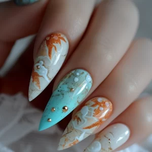 Speckled-Press-on-nails